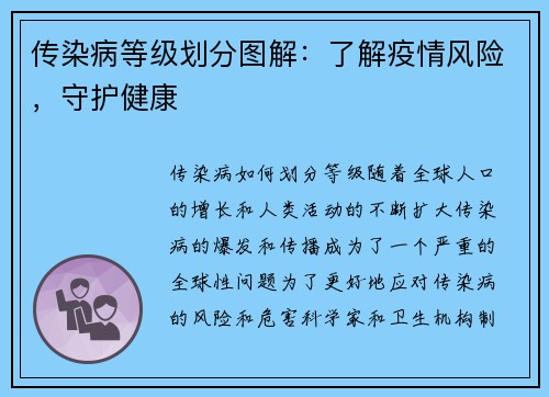 传染病等级划分图解：了解疫情风险，守护健康